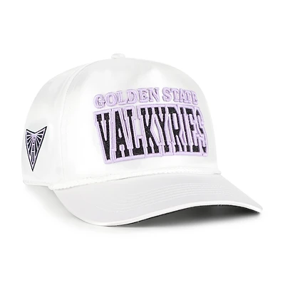 Unisex '47  White Golden State Valkyries Outspoken Satin Glitter Hitch Adjustable Hat