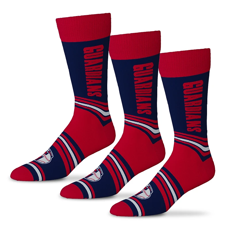 Unisex Starter  Navy Cleveland Guardians Rally Cry 3-Pack Socks Set