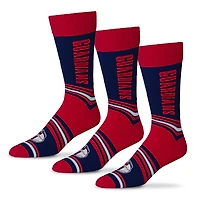 Unisex Starter  Navy Cleveland Guardians Rally Cry 3-Pack Socks Set