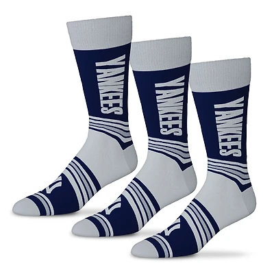 Unisex Starter  Navy New York Yankees Rally Cry 3-Pack Socks Set