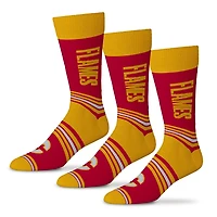 Unisex Starter  Red Calgary Flames Rally Cry 3-Pack Socks Set