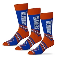 Unisex Starter  Royal New York Islanders Rally Cry 3-Pack Socks Set