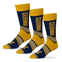 Unisex Starter  Navy Cal Bears Rally Cry 3-Pack Socks Set