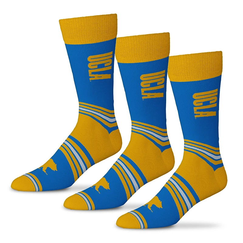 Unisex Starter  Blue UCLA Bruins Rally Cry 3-Pack Socks Set
