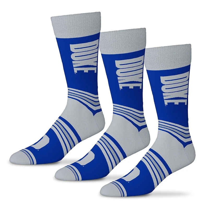 Unisex Starter  Royal Duke Blue Devils Rally Cry 3-Pack Socks Set