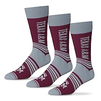 Unisex Starter  Maroon Texas A&M Aggies Rally Cry 3-Pack Socks Set