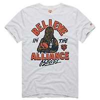 Unisex Homage  Ash Chicago Bears Star Wars x NFL Tri-Blend T-Shirt