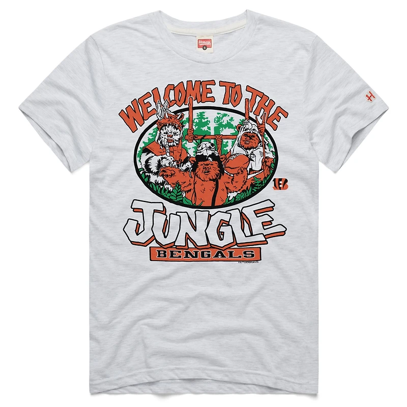 Unisex Homage Ash Cincinnati Bengals Star Wars x NFL Tri-Blend T-Shirt