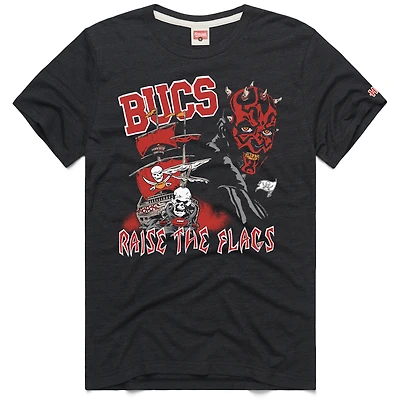 Unisex Homage  Charcoal Tampa Bay Buccaneers Star Wars x NFL Tri-Blend T-Shirt