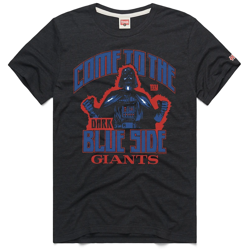 Unisex Homage Charcoal New York Giants Star Wars x NFL Tri-Blend T-Shirt