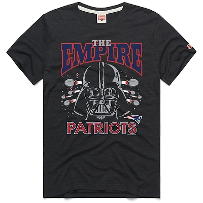 Unisex Homage Charcoal New England Patriots Star Wars x NFL Tri-Blend T-Shirt