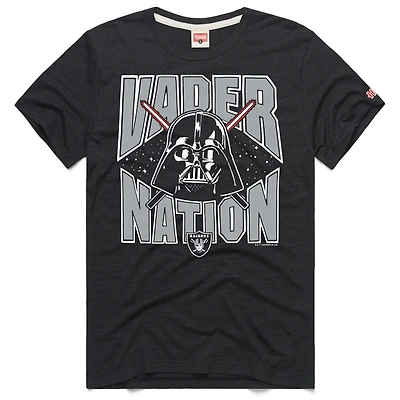Unisex Homage Charcoal Las Vegas Raiders Star Wars x NFL Tri-Blend T-Shirt