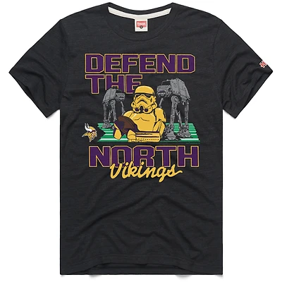 Unisex Homage Charcoal Minnesota Vikings Star Wars x NFL Tri-Blend T-Shirt