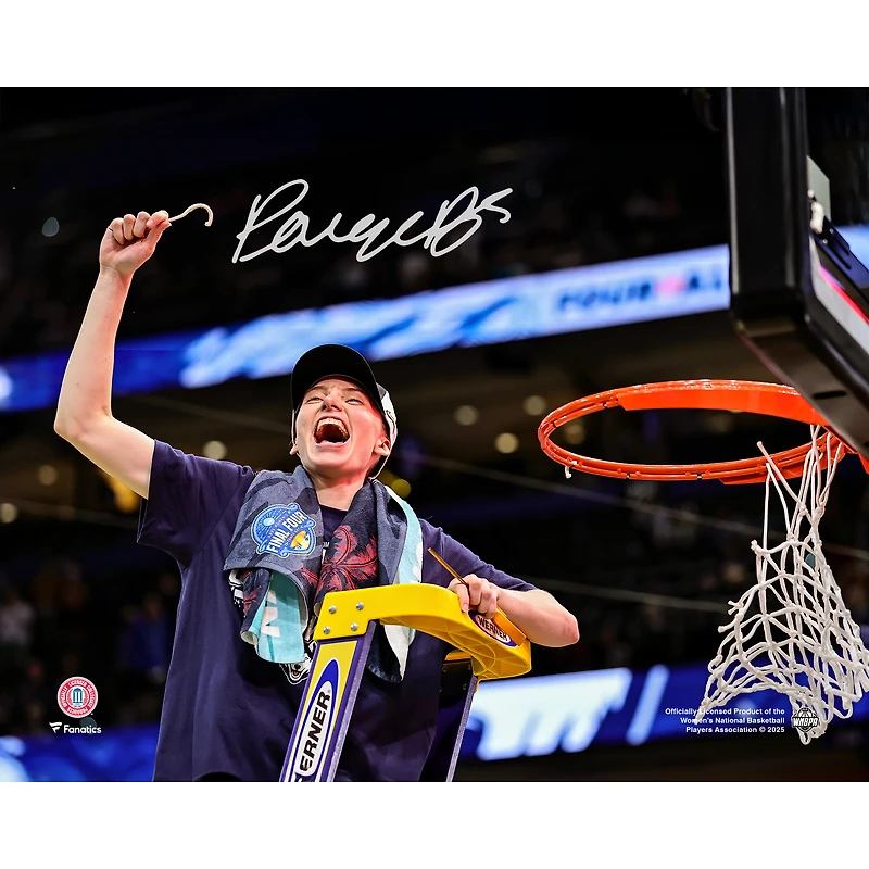 Paige Bueckers UConn Huskies Autographed 8" x 10" Net Cutting Photograph