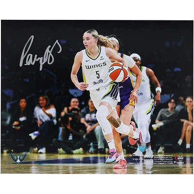 Paige Bueckers Dallas Wings Autographed 8" x 10" Dribbling Photograph