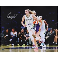 Paige Bueckers Dallas Wings Autographed 16" x 20" Dribbling Photograph