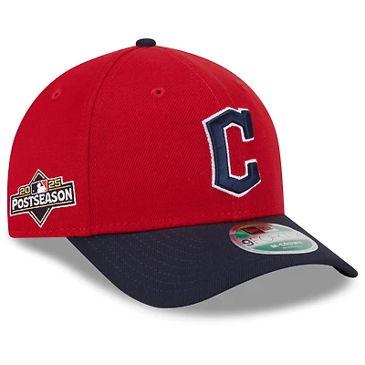 Men's New Era  Navy Cleveland Guardians 2025 MLB Postseason Side Patch 9FORTY Adjustable Hat