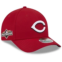 Men's New Era  Red Cincinnati Reds 2025 MLB Postseason Side Patch 9FORTY Adjustable Hat