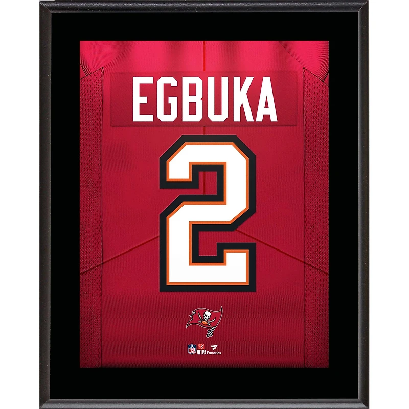 Emeka Egbuka Tampa Bay Buccaneers 10.5" x 13" Jersey Number Sublimated Player Plaque