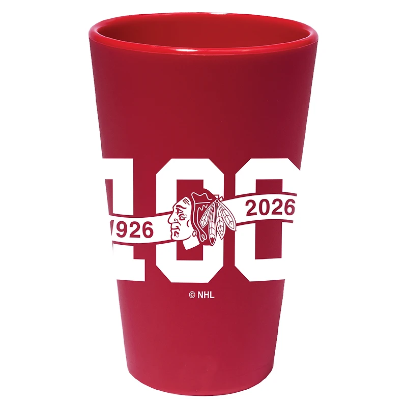 WinCraft Chicago Blackhawks Centennial 16oz. Silicone Pint Glass