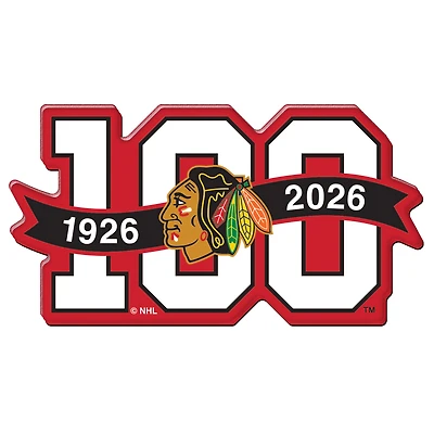 WinCraft Chicago Blackhawks Centennial Premium Acrylic Magnet