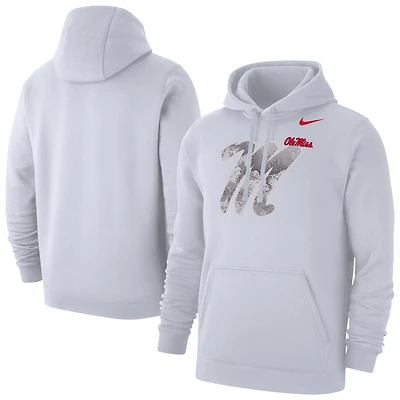 Men's Nike White Ole Miss Rebels x Realtree Club Fleece Hoodie