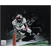Bucky Irving Tampa Bay Buccaneers Autographed 8" x 10" Diving Touchdown Spotlight Photograph