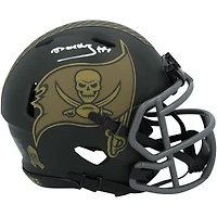 Bucky Irving Tampa Bay Buccaneers Autographed Riddell 2025 Salute To Service Speed Mini Helmet