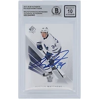 Auston Matthews Toronto Maple Leafs Autographed 2017-18 Upper Deck SP Authentic #10 Beckett Fanatics Witnessed Authenticated 10 Card
