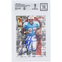 Eddie George Houston Oilers Autographed 1996 Fleer #155 Beckett Fanatics Witnessed Authenticated 9/10 Rookie Card