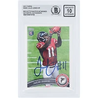 Julio Jones Atlanta Falcons Autographed 2011 Topps #350C Beckett Fanatics Witnessed Authenticated 10 Rookie Card