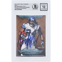Marshawn Lynch Seattle Seahawks Autographed 2012 Topps Triple Threads Sepia #83 #/310 Beckett Fanatics Witnessed Authenticated 10 Card