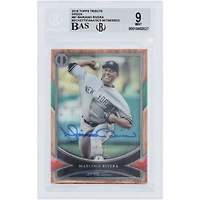 Mariano Rivera New York Yankees Autographed 2018 Topps Tribute Green #87 #/99 Beckett Fanatics Witnessed Authenticated 9/10 Card
