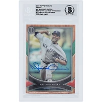 Mariano Rivera New York Yankees Autographed 2018 Topps Tribute Green #87 #/99 Beckett Fanatics Witnessed Authenticated /10 Card