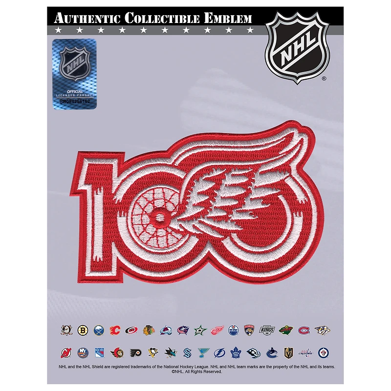 Detroit Red Wings 100th Anniversary Jersey Patch