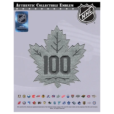 Toronto Maple Leafs 100th Anniversary Jersey Patch