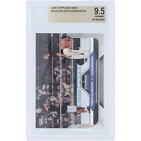 Jalen Brunson & Tyrese Haliburton WWE 2025 Topps Now Star Guards Renew Rivalry On The Hardwood #THJB BGS Authenticated 9.5 Card