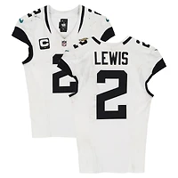 Jourdan Lewis Jacksonville Jaguars Game-Used #2 White Nike Jersey vs. Cincinnati Bengals on September 14, 2025