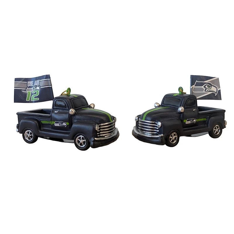 Seattle Seahawks Hangable 3" Rally Truck Two-Piece Statue Set