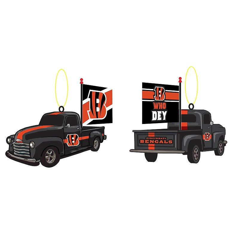 Cincinnati Bengals Hangable 3" Rally Truck Two-Piece Statue Set