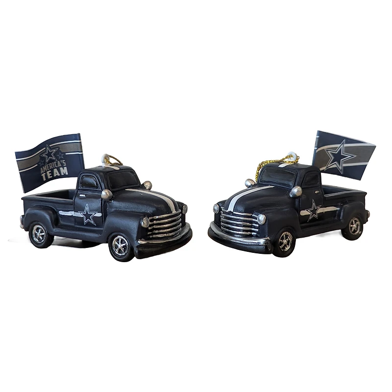Dallas Cowboys Hangable 3" Rally Truck Two-Piece Statue Set