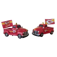 Kansas City Chiefs Hangable 3" Rally Truck Two-Piece Statue Set