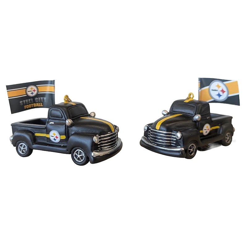 Pittsburgh Steelers Hangable 3" Rally Truck Two-Piece Statue Set