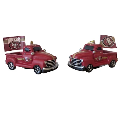 San Francisco 49ers Hangable 3" Rally Truck Two-Piece Statue Set
