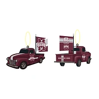 Mississippi State Bulldogs 3" Rally Truck Two-Piece Ornament Set