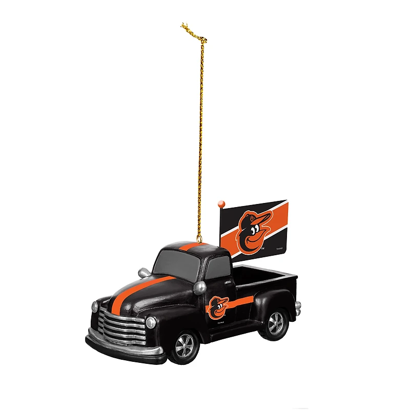 Baltimore Orioles 3" Rally Truck Two-Piece Ornament Set
