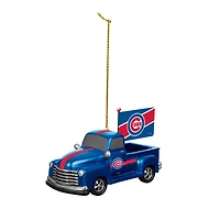 Chicago Cubs 3" Rally Truck Two-Piece Ornament Set