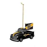 Boston Bruins 3" Rally Truck Two-Piece Ornament Set