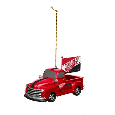 Detroit Red Wings 3" Rally Truck Two-Piece Ornament Set