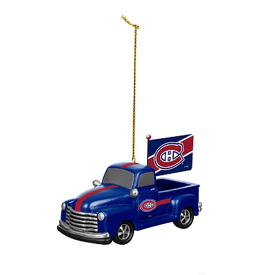 Montreal Canadiens 3" Rally Truck Two-Piece Ornament Set